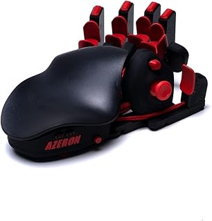 AZERON Compact Gaming keypad - Programmable Gaming Keyboard for PC & Console Gaming - Customized, 3D Printed Analog Thumbstick keypad with 24 Buttons - for Righties (Red)