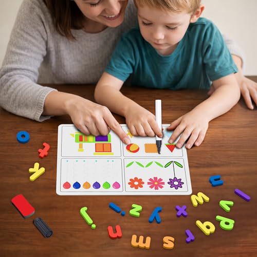 Image of Play Panda Learn to Write Small Letter Magnetic Learning Board Game for Kids