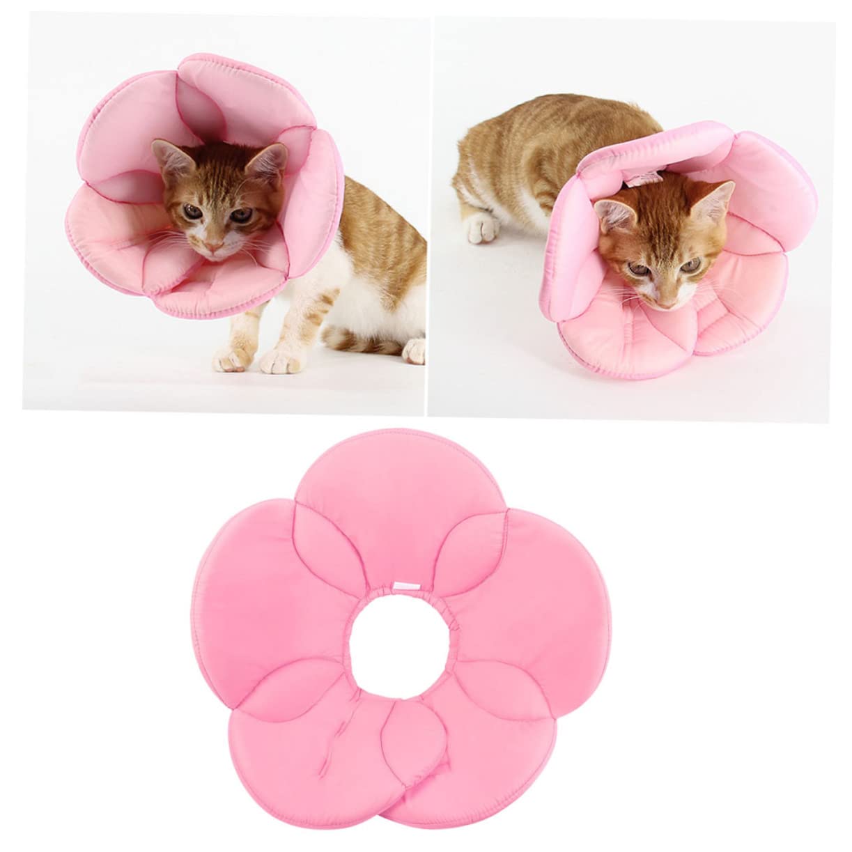 Amosfun 2stücke Pet Protective Flower-Shaped Elizabethan Collar Anti- Neck Circle Für Hunde Und Katzen XL