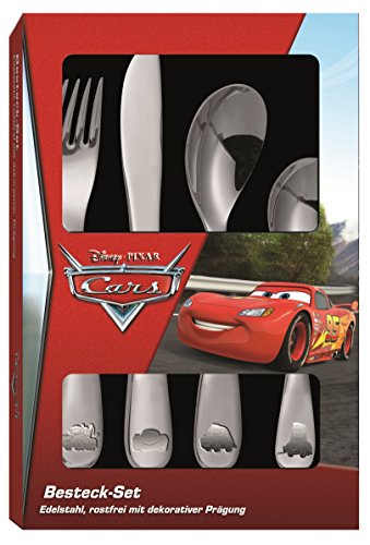 Preisvergleich Produktbild Cars 4tlg. Edelstahlbesteckset im Geschenkkarton