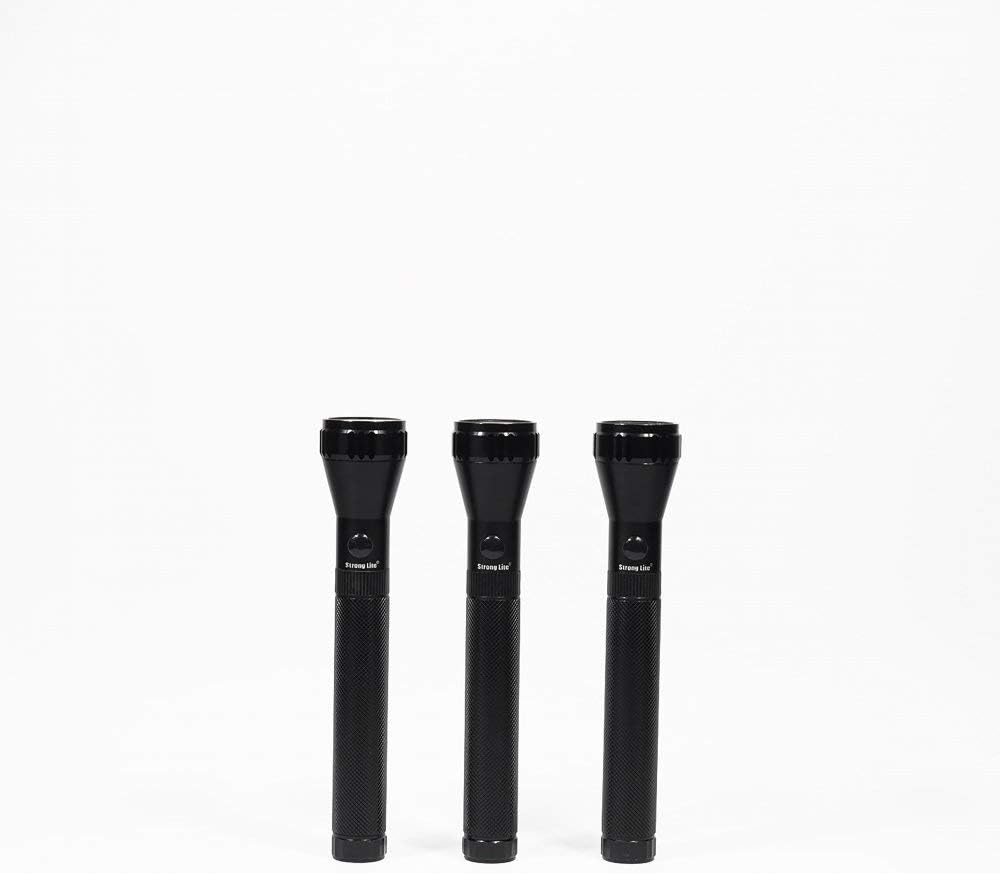 Stronglite 3 Pcs Rechargeable LED Flashlight - Aluminium - 2000 Meters Long Range Torch Light - High Luminous CREE LED USA With 100000 Hours Working - Bright, Strong lite - SRL75LED
