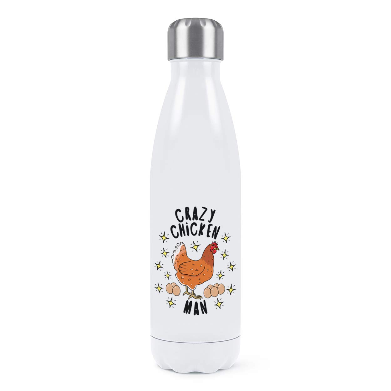 Bouteille eau acier inoxydable isolée contre la chaleur gourde sport 500ml