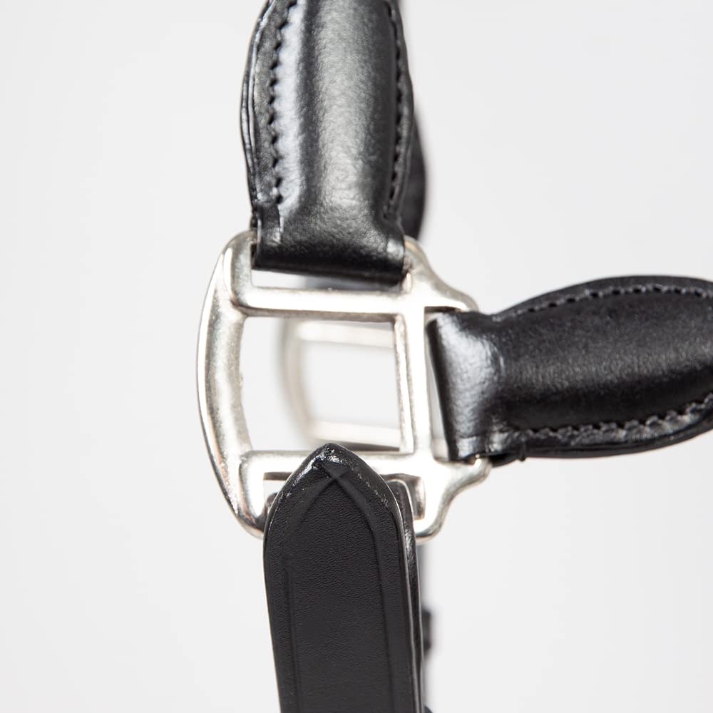PFIFF 102923 Halfter Redonda, Lederhalfter Softleder, Rundgenäht, Schwarz Cob
