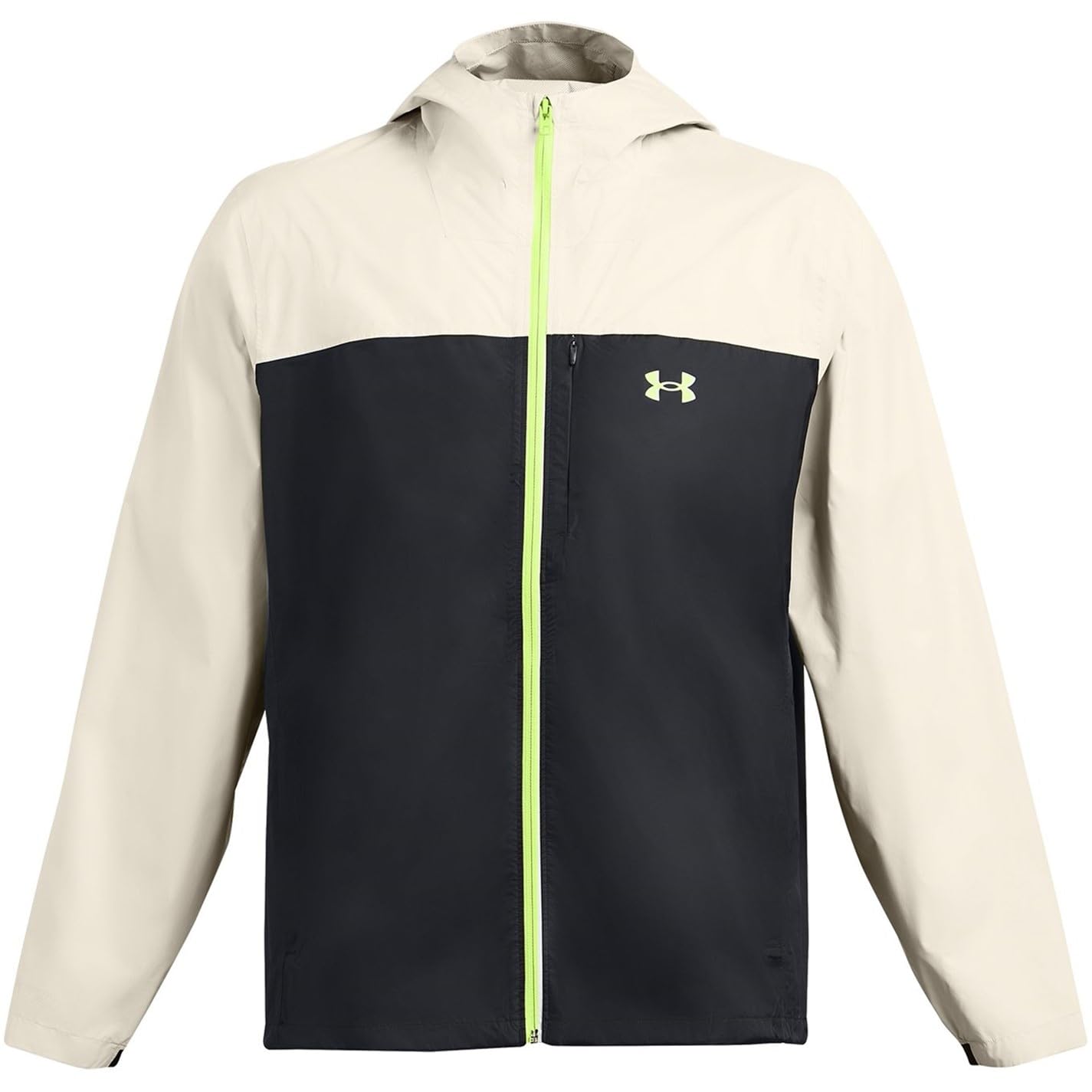 Under Armour Men's White Cloudstrike Waterproof Jacket in Size L, Sports Direct