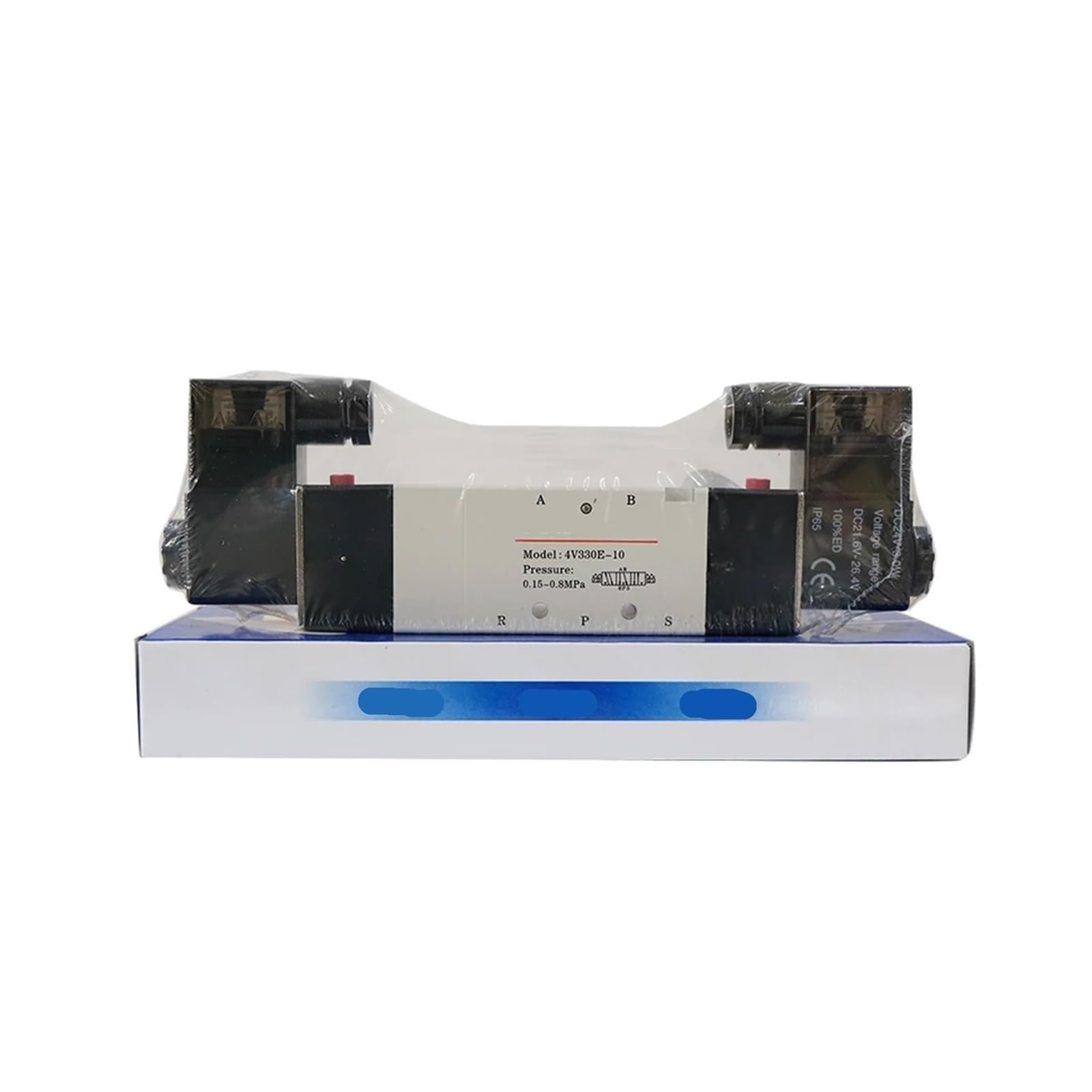 RCGKNNMUZ 4V330C/E/P-10 DC24V AC220V Five-Port Three-Position Solenoid Valve(4V330C-10 DC24V)
