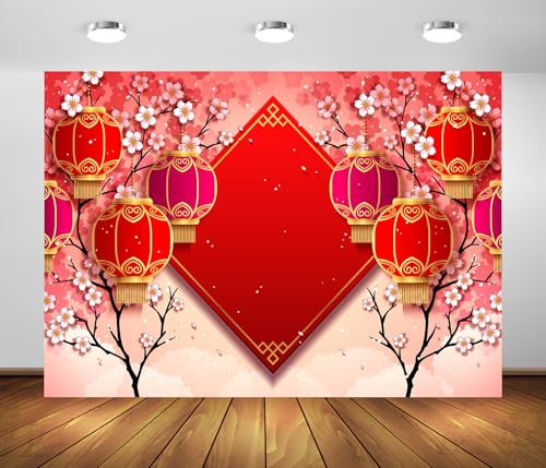 Fondo de tela BELECO 10x8 ft rojo con decoraciones miniatura 2