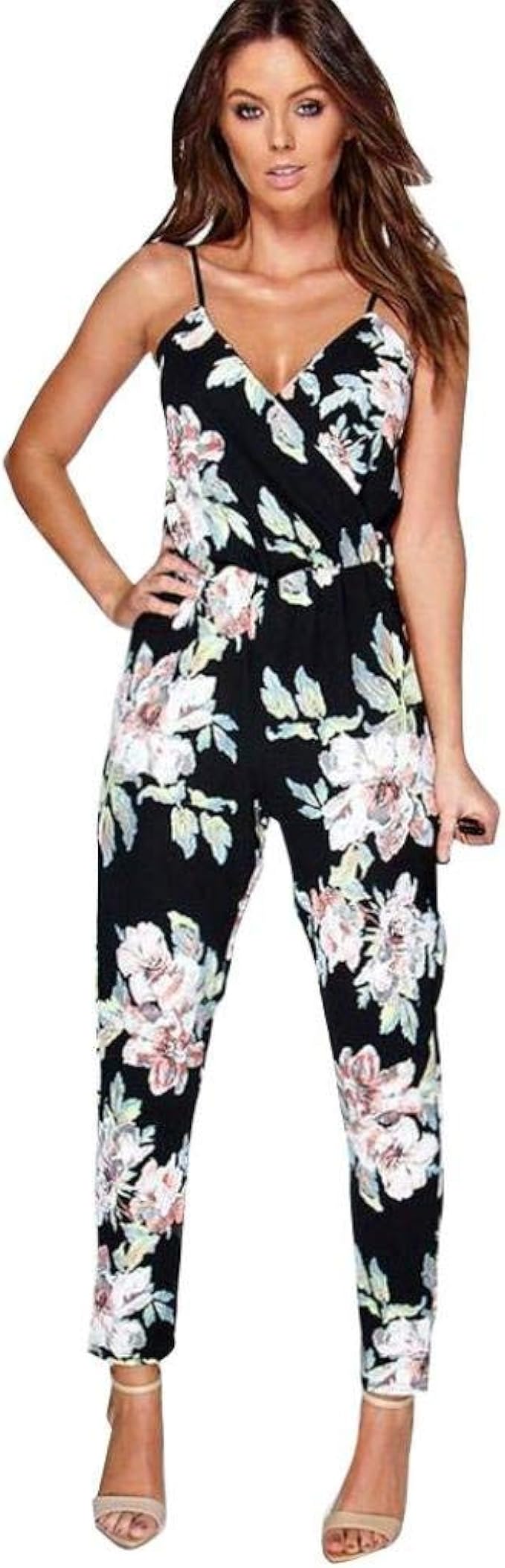 Women's Romper Summer Long Jumpsuit Fashion Vintage Simple Sleeveless