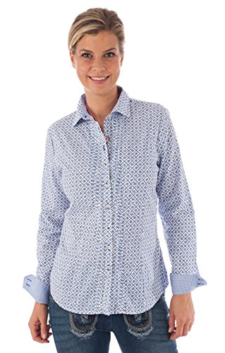 orbis Textil - Blusa Trachten - Donna Blu blu