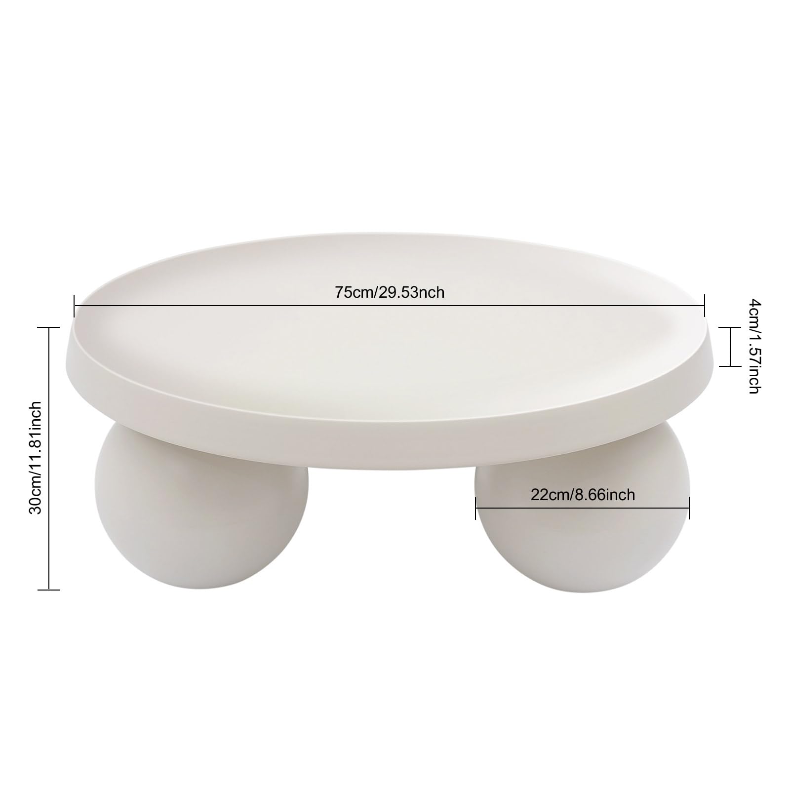 Mesa de centro en forma de nube, mesa de café, mesa baja irregular, mesa de suelo, mesa auxiliar moderna, muebles decorativos, mesa de sofá blanco crema para sala de estar, oficina