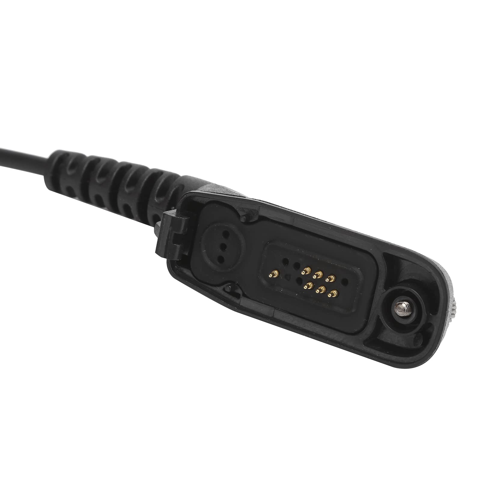 Adaptateur de Casque de Talkie-walkie, Adaptateur de Casque de Remplacement U94 PTT pour Motorola MTP850S XIR P8268 P8200 MTP6550 XPR6350, Noir