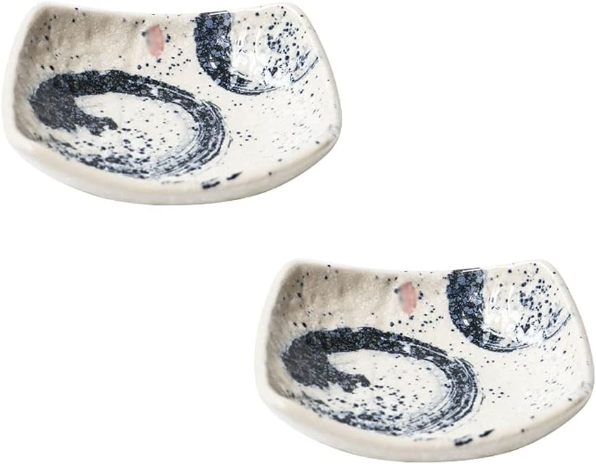 デザートプレート セラミックソースプレート10オンス醤油浸漬板寿司ケチャップスナックデザートまたはアペツィザーソースプレート用キッチ