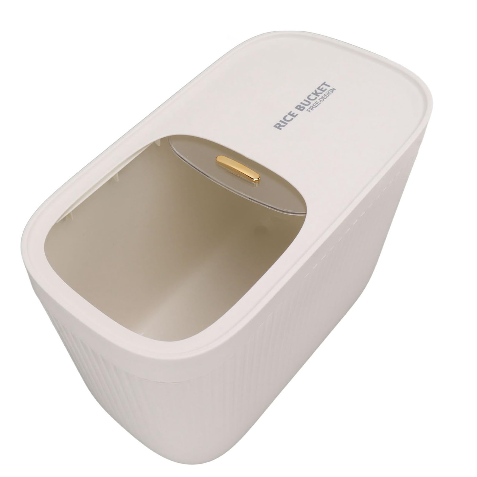 Yosoo Health Gear Kunststoff-Reiskübel mit Transparentem Deckel, Reisbehälter, ABS-PP-Metall, 48,4 Oz, Luftdichter Deckel für die Lagerung von Reis, Mehl, Bohnen, Getreide in der Küche, Speisekammer