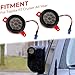 2-Pack Mirror Light Drop-in Kit LED Smoke Amber for 2007-2014 Toyota FJ Cruiser (Left + Right)