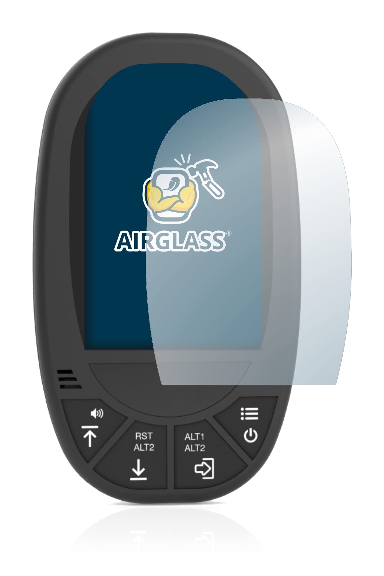 brotectGlass Screen Protector Film compatible with Flymaster GPS LS - Glass-Foil 9H Protection [Scratch Resistant, High Clarity]