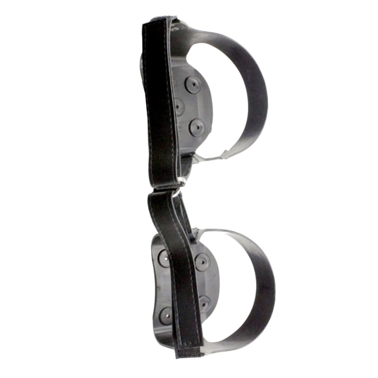Hemobllo Ramponi in Silicone 5 Denti per Scarpe da Montagna, Antiscivolo e Resistenti, per Escursioni su Ghiaccio, Taglia 39-42, Nero
