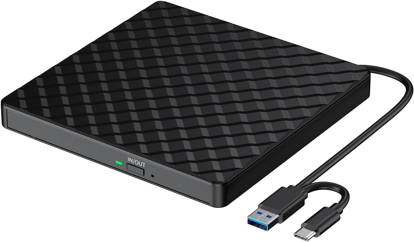 1Goal External DVD Drive, USB 3.0 CD/DVD +/-RW, Portable CD Burner, External CD ROM Reader, DVD Player for Laptop, PC, Windows, Computer, Linux, Mac OS, MacBook (B0DCNYHQW4) Amazon Price History, Amazon Price Tracker