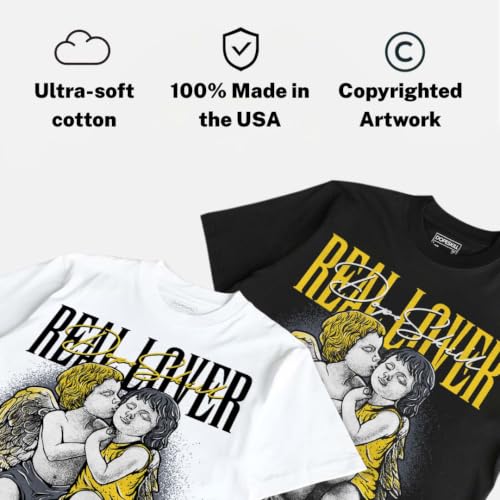 Image of DopeSkill Graphic Tee Streetwear Hip Hop Hypebeast Street Style Unisex T-Shirt Sneaker Colour Matching Shirts Real Lover