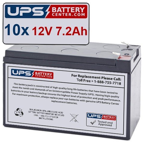 12V 7.2Ah F2 Replacement Battery Set for Deltec RS21 / RS-21
