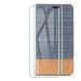 Produktbild HYMY Hülle für Xiaomi Mi 10T Lite 5G Hülle + 2PC Schutzfolie - Einfacher Stil Leinwand-Stitching PU Lederhülle Flip mit Card Slot Handyhülle Case für Xiaomi Mi 10T Lite 5G Hülle - Light Blue