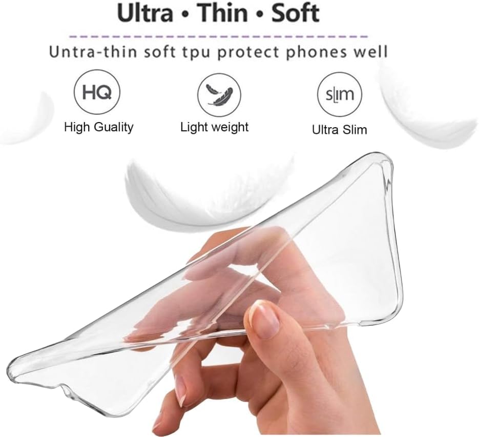 Image of REALCASE Silicone Moto Edge 60 Stylus 5G Back Cover Case, Scratch Resistant Protective Crystal Clear Transparent Shock Proof Bumper Back Cover Case for Moto Edge 60 Stylus 5G