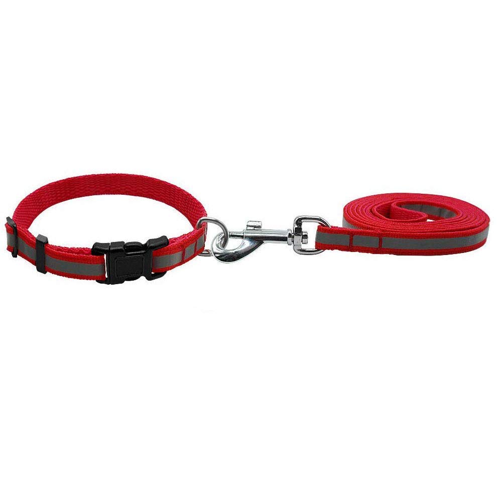 SmartyPet Reflective Nylon Collar with Leash Set for Puppies and Dogs 15mm, Red (Color May Vary) (B08MXVTG8J) Amazon Price History, Amazon Price Tracker