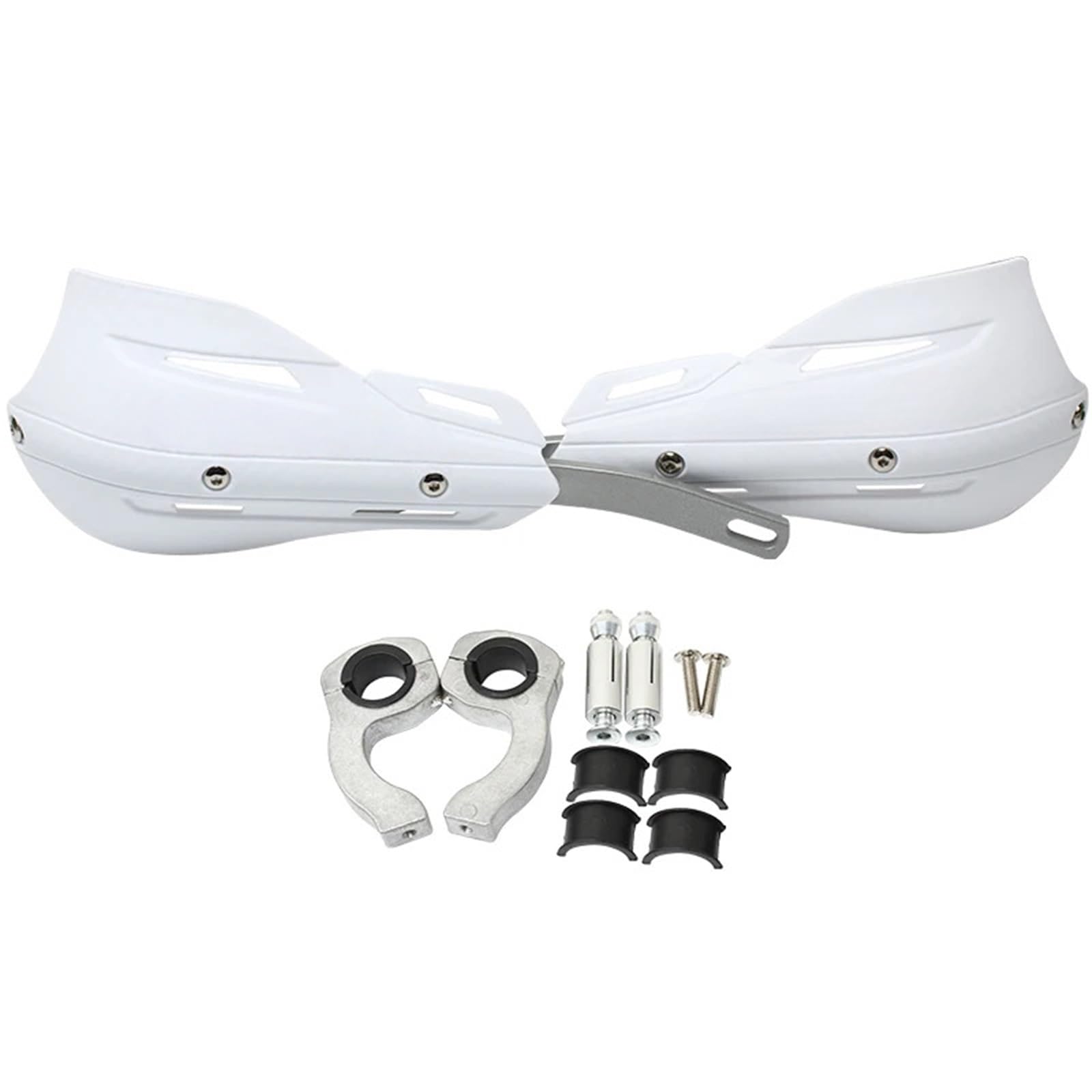 NOAUQWTV Clutch Lever Hand Guard Protector Fit for Kayo SX SXF KLX KX KXF YZ YZF CR CRF RMZ Dirt Bike Enduro Hand Guard Handguard Protector 22mm 28mm Motorcycle Handguards(White)