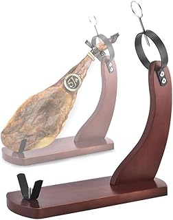 Wooden Ham Holder Stand, Stable Anti-Slip Ham Rack Stand for Kitchen Home Hotel Party Display, for Carve and Slice Spanish Ham Italian Prosciutto