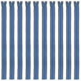 Lot de 10 fermetures éclair en nylon