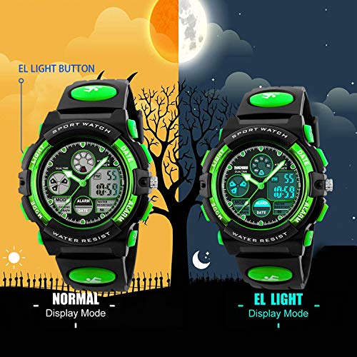 image for cofuo Boys Watches Ages 11-15 Waterproof, Kids Digital Sport Waterproo