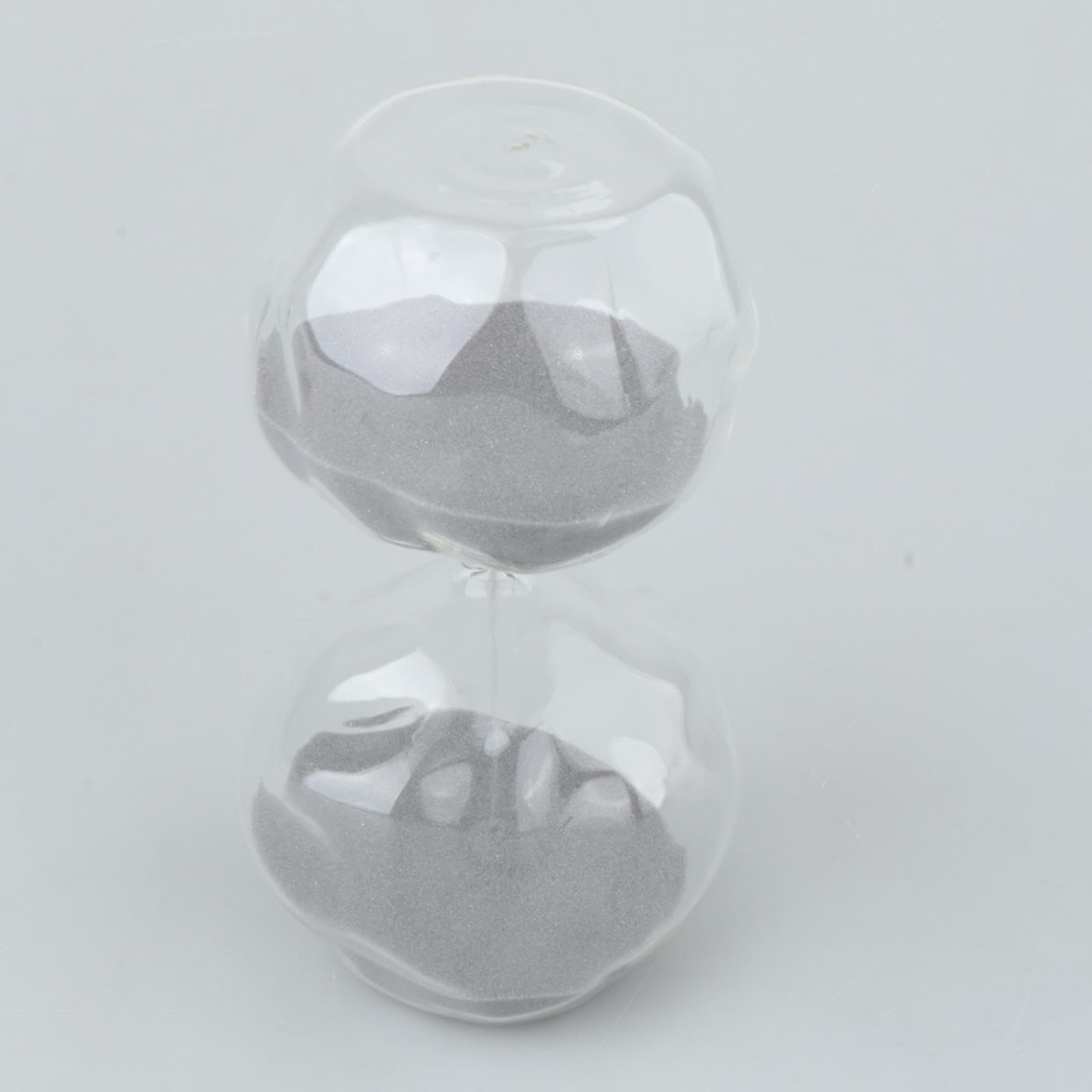 Reloj de Arena de Cristal con Cronómetro, Accesorio Decorativo Y Creativo, Ideal para La Oficina, Sala de Estar, Cocina Y Dormitorio, GRIS, tal como se describe