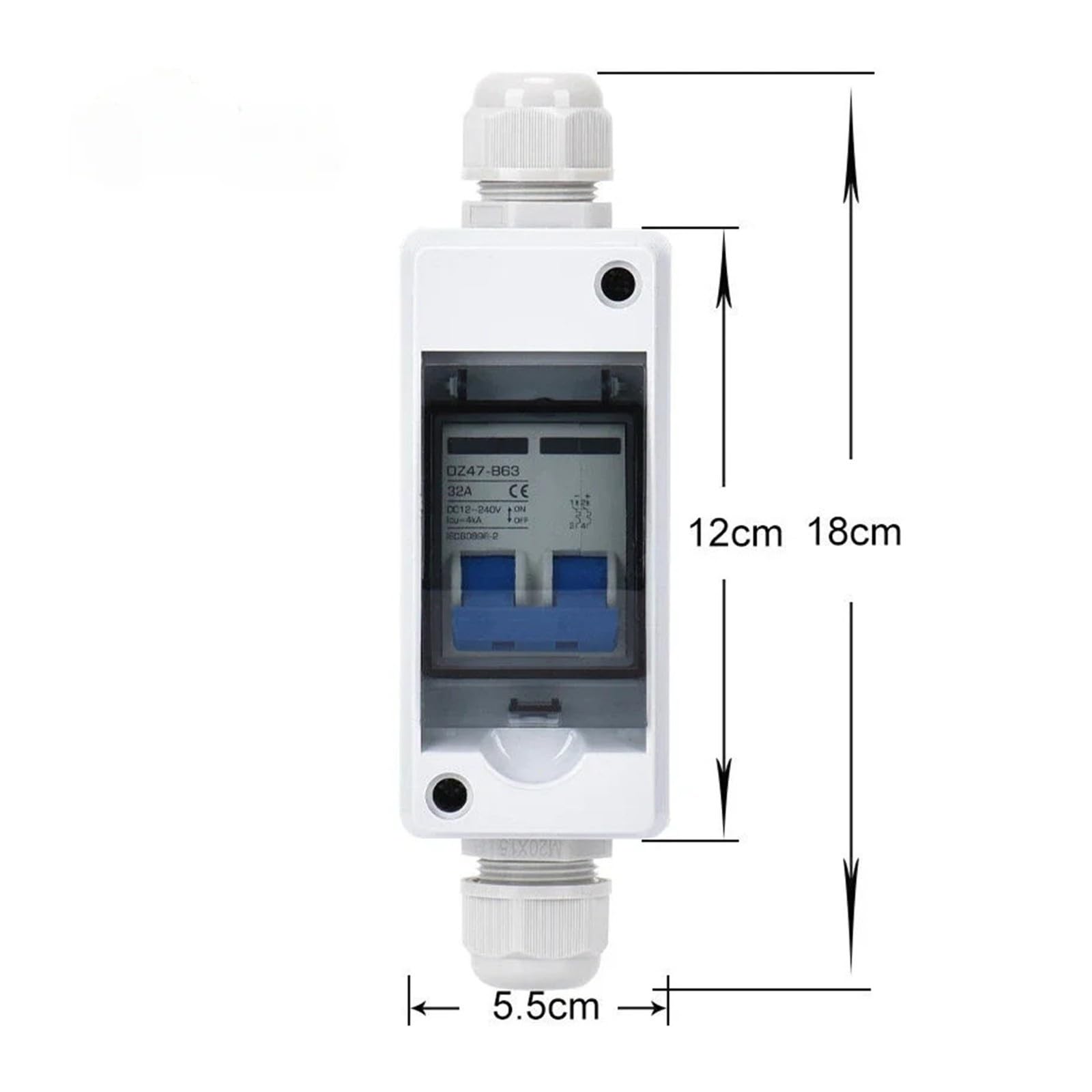 Solarna bateria fotowoltaiczna PV Sumator Box Przełącznik DC Miniaturowy