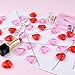 TUPARKA 60 PCS Acrylic Hearts Red Acrylic Hearts for Table Scatter,Home Decoration,Vase Fillers in Valentine's Day