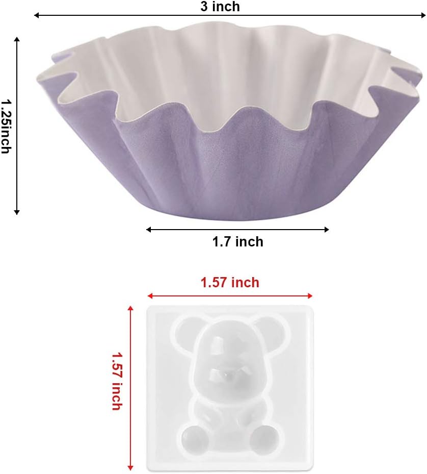 Didida 75 Wax Melt Warmer Liners Reusable & Leakproof Wax Warmer Cups Wax Tray for Scented Wax,Electric Wax Warmer, Plug-in Wax Warmers, Wax Melter and Wax Burner with 1 Wax Mold(Purple)