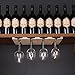 fdjamy Wine glass holder-a wooden wine glass rack and goblet storage rack installed under the cabinet or countertop (Natural color)