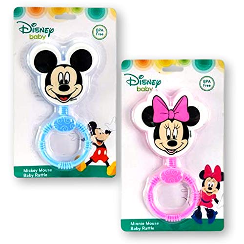 Disney Juego de juguetes para bebé Minnie Mouse y Mickey Mouse