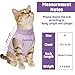 HaiFafafaing Cat Recovery Suit - Soft and Breathable Cat Onesie for Neuter Surgical, Abdominal Wounds or Skin Diseases, Cats Surgery Suit Cone of Shame Alternative Anti Licking