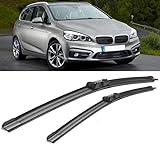 Fitment: silicone wiper blades designed with advanced technology forBMW 2 Series Active Tourer F45 vehicles using a conventional wiper inserts assembly.