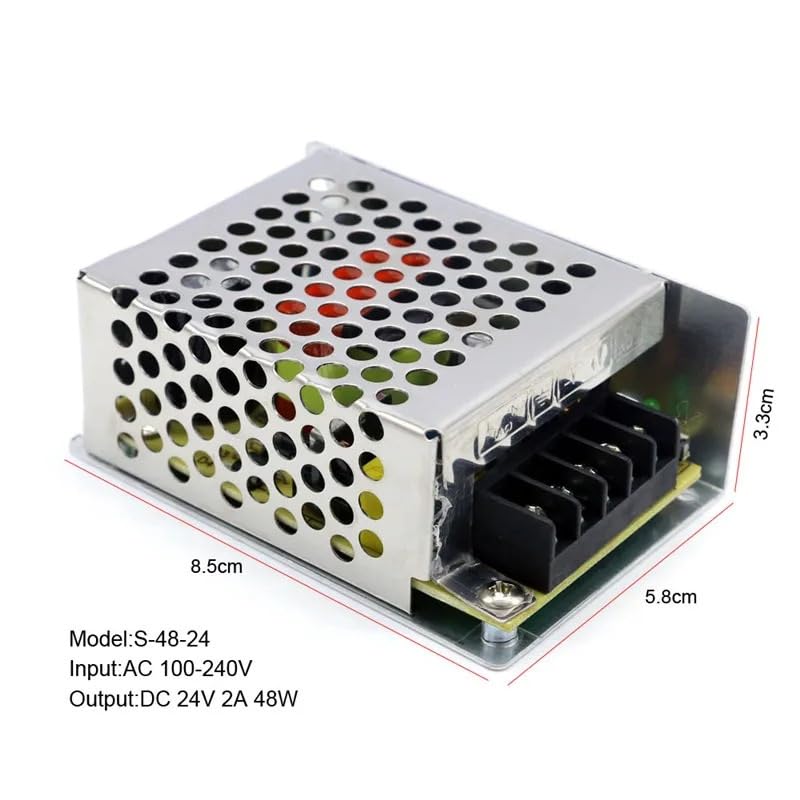 Alimentation Laboratoire,Alimentation Stabilisée DC 2 4V 1A 2A 3A 5A 10A 20A 30A 40A POWE FOURNITURE 5W 50W 60W 100W 120W 150W 250W 350W 500W 600W 800W 1000W Changer de source d'alimentation(360W)