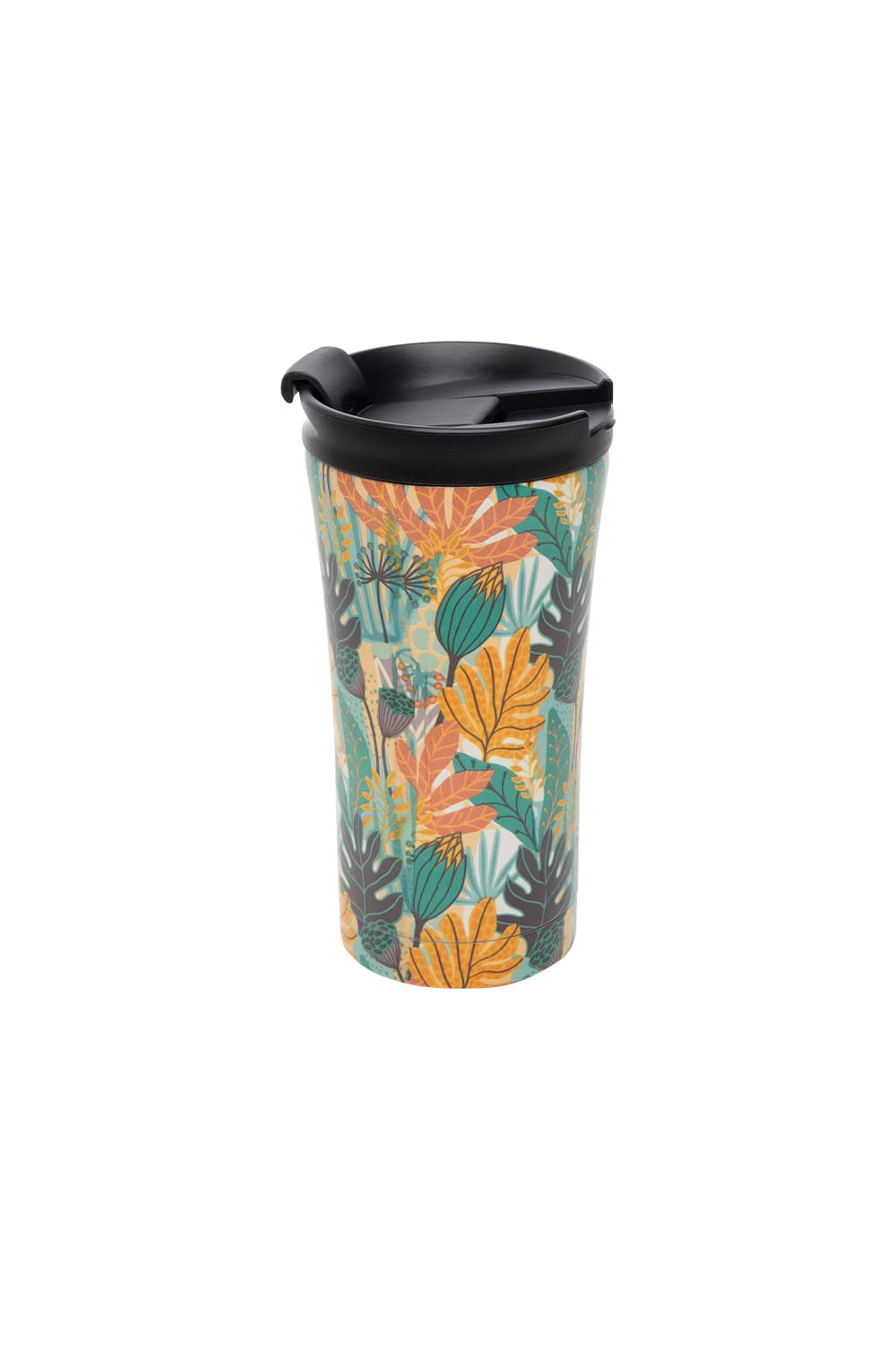 Tazza termica da viaggio in acciaio inox, a prova di perdite, con coperchio, per auto, a doppia parete, isolata, per caffè, acqua e tè, 380 ml