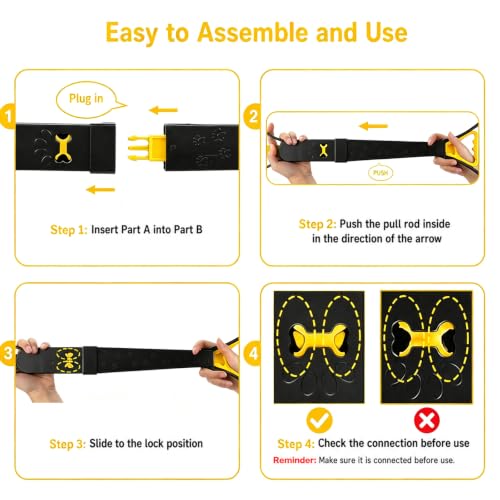 Image of 31inch Large Pooper Scooper for Dogs with Long Handle, Sturdy & Durable, Not Easy to Break, Lightweight & Easy to Use, Easy to Pick Up from Grass and Gravel Yellow