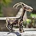 Goat Figurine Handmade Small Collectible Farm-Goat Sculpture Ornament Miniature Tiny Metal Farm Animal Statuette