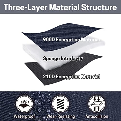 image for VISEMAN Table Tennis Racket Cover, Ping Pong Paddle Case, Portable Wat