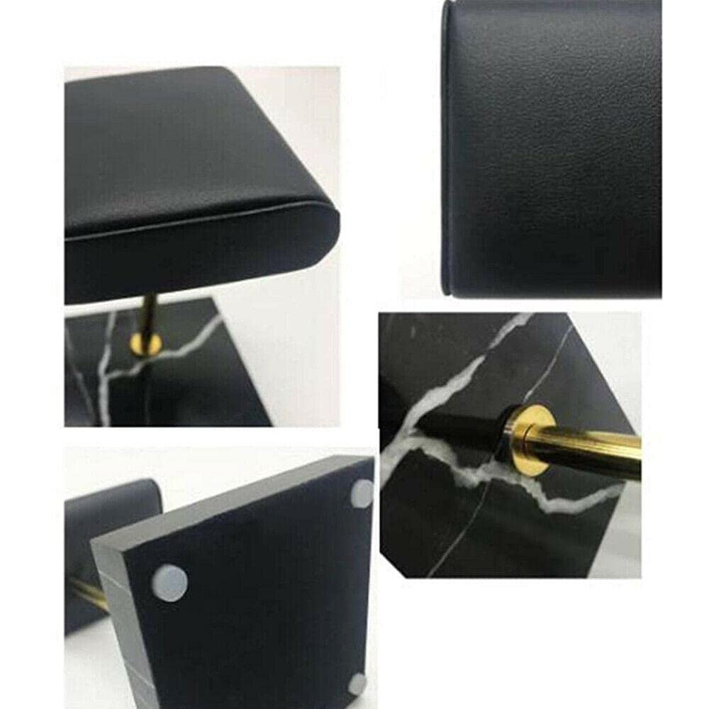 Montre Présentoir Porte-Bracelet Support Bijou Organisateur Collier en Marbre Noble Cuir PU Élégant Adapté pour Rangement de Montres Homme Cadeau