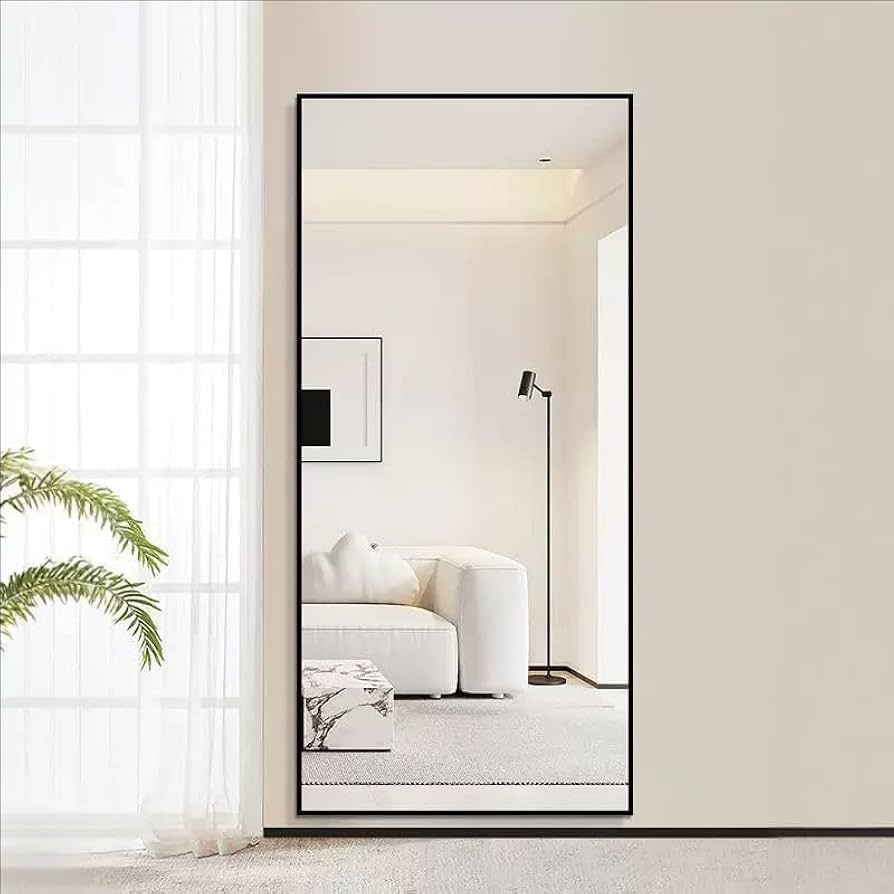 全身鏡 姿見 ミラー 北欧 スタンドミラー 壁掛け 立て掛け 160x50cm 鏡 全身 姿見 スタンドミラー 幅 50 高さ 160 大型 全身鏡 細枠