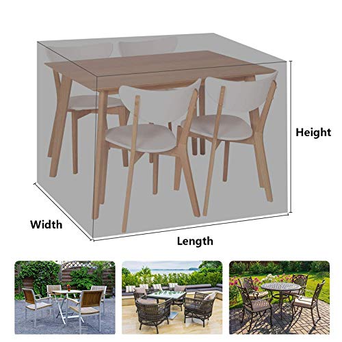 Housse de protection imperméable pour salon de jardin zen - 8