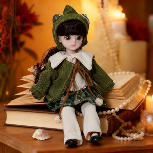 Muñeca BJD 1/6 con Ropa y Peluca, Estilo Anime miniatura 2