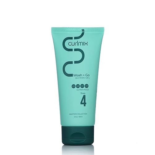Miniatura 12 de CurlMix Gel de linaza Light Hold para cabello rizado, define y alarga los rizos sin sequedad ni descamación, sin fragancia