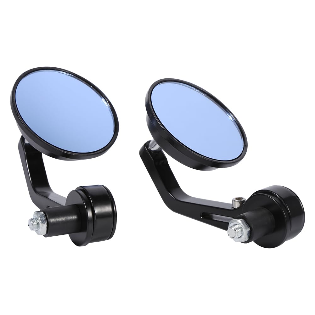 Rétroviseur pour moto 7/8" universel rond guidon extrémités rétroviseurs latéraux chromés