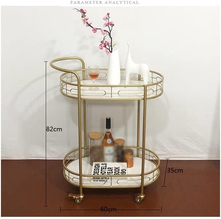 Carrito comercial de hierro para servicio de té de hotel con estante de vino para entrega de sauna en casa club