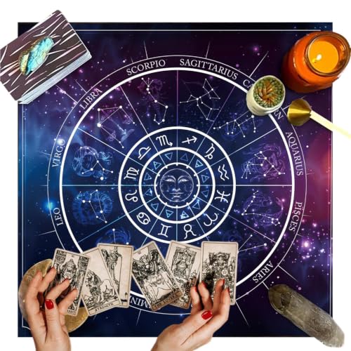 Tela de altar decorativa del cielo con acabado suave para tarot 8